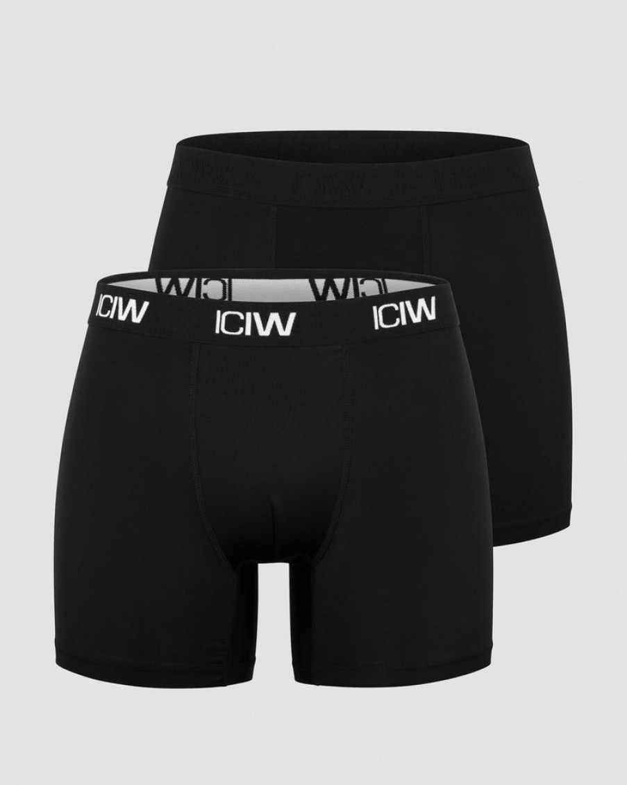 Herrer ICIW Undertoj | Sport Boxer 2-Pack Black