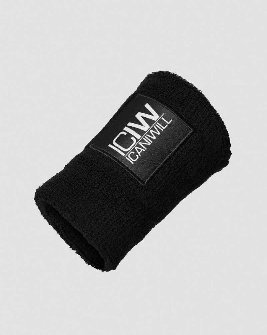 Damer ICIW Andet Tilbehor | Sweatband Patch Logo Black