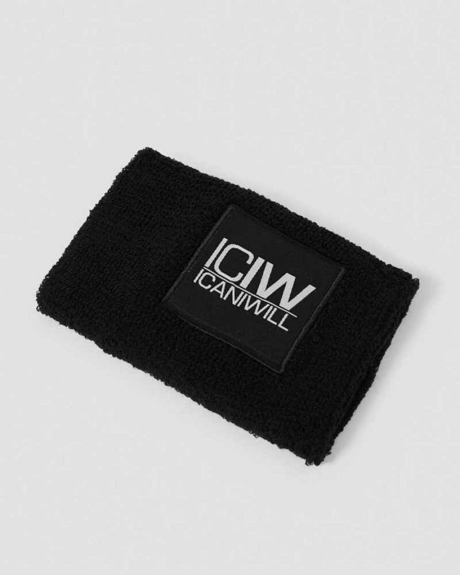 Damer ICIW Andet Tilbehor | Sweatband Patch Logo Black