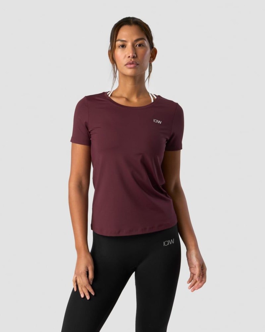 Damer ICIW T-Shirts | Training T-Shirt Wmn Burgundy