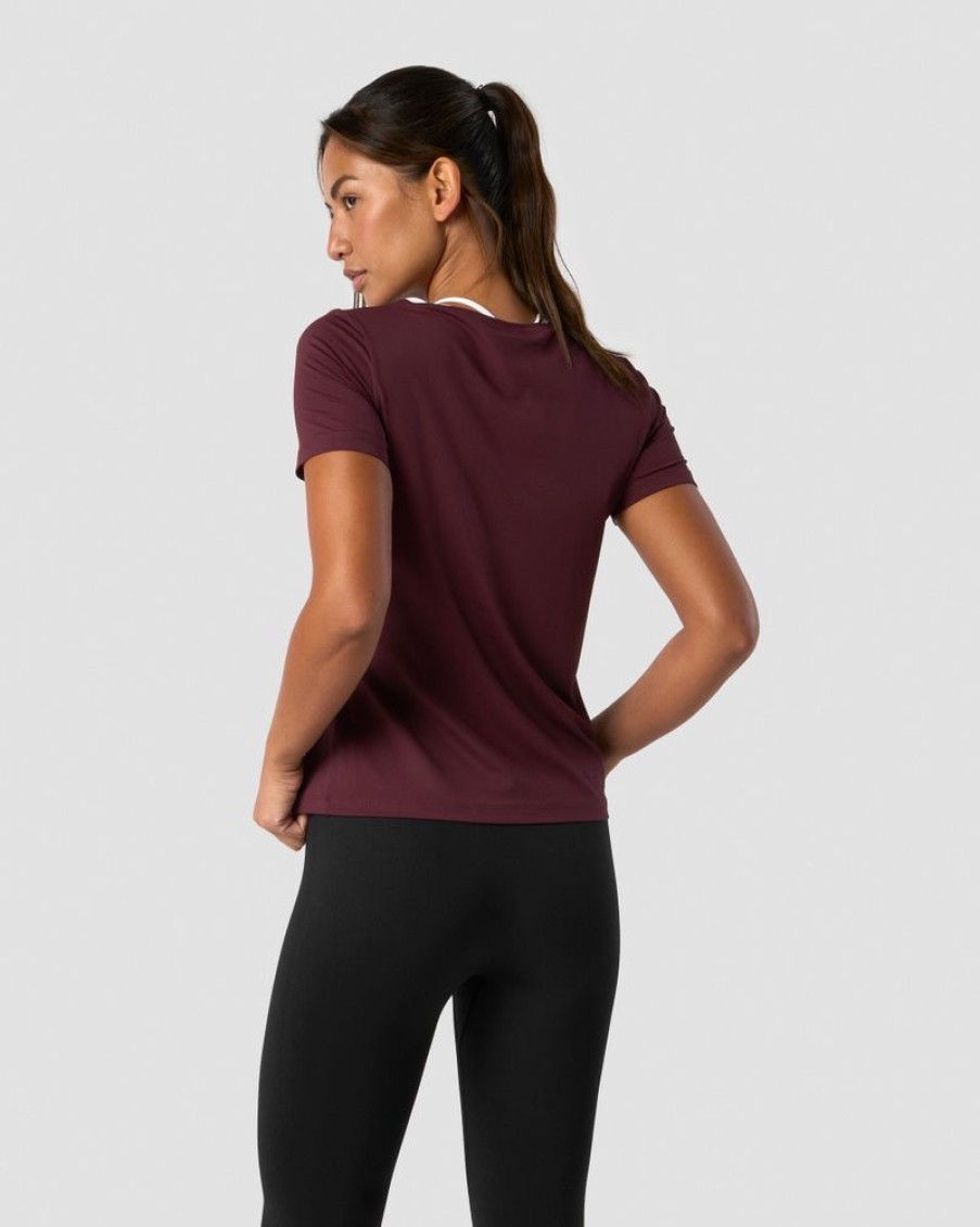 Damer ICIW T-Shirts | Training T-Shirt Wmn Burgundy