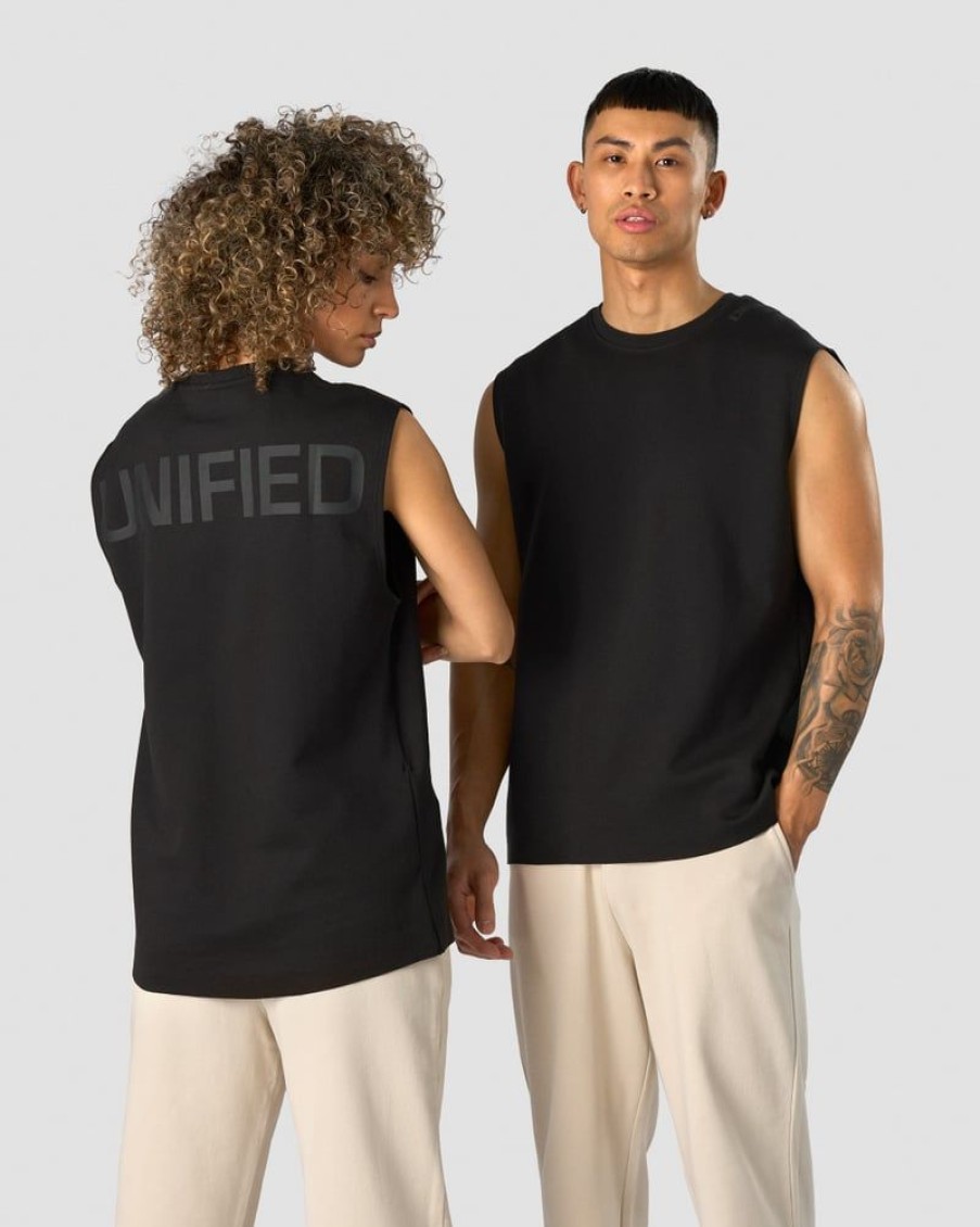 Damer ICIW Tanktops | Unified Sleeveless T-Shirt Print Black