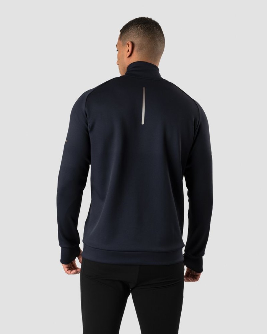 Herrer ICIW Langaermede Trojer | Mercury 1/4 Zip Crewneck Navy