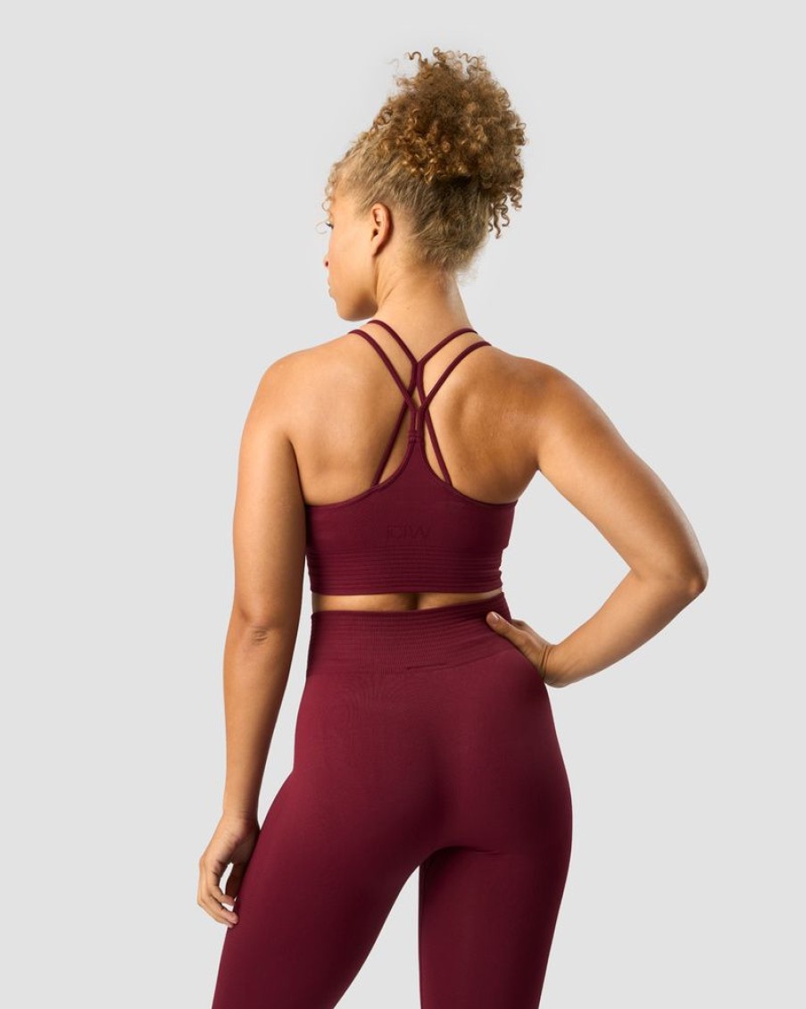 Damer ICIW Sports-Bh'Er | Define Seamless Sports Bra Burgundy