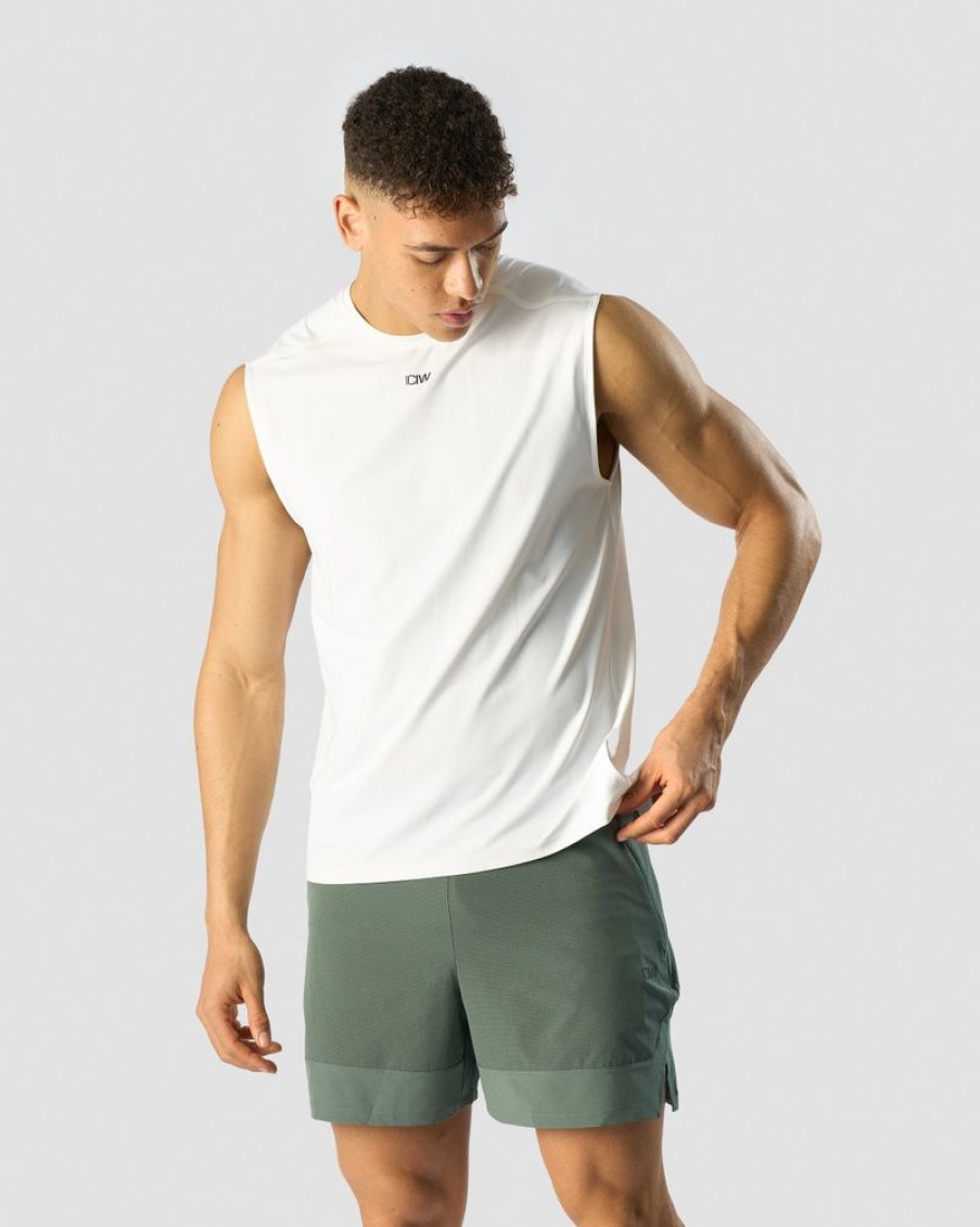 Herrer ICIW T-Shirts | Charge Sleeveless T-Shirt Men White