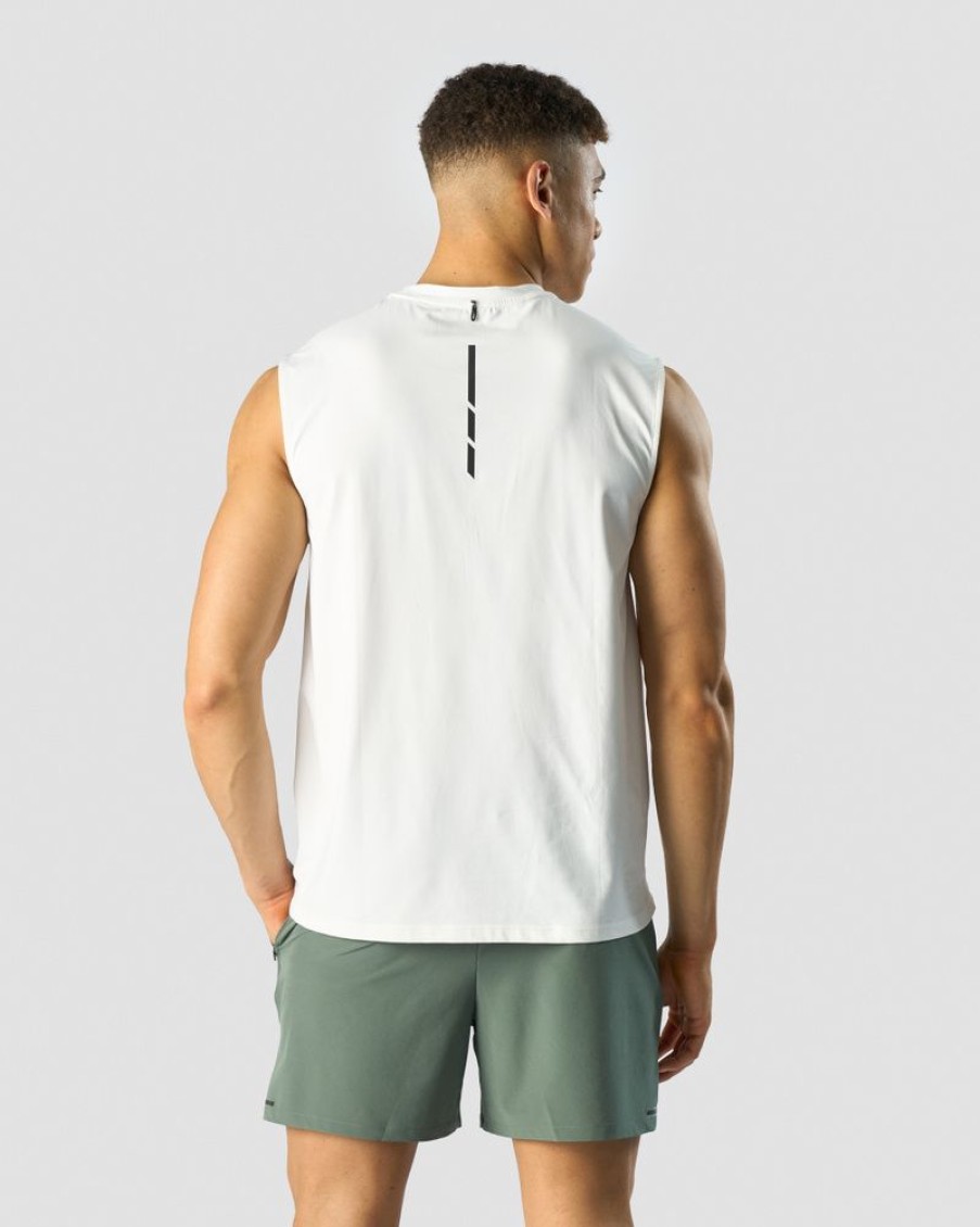 Herrer ICIW T-Shirts | Charge Sleeveless T-Shirt Men White