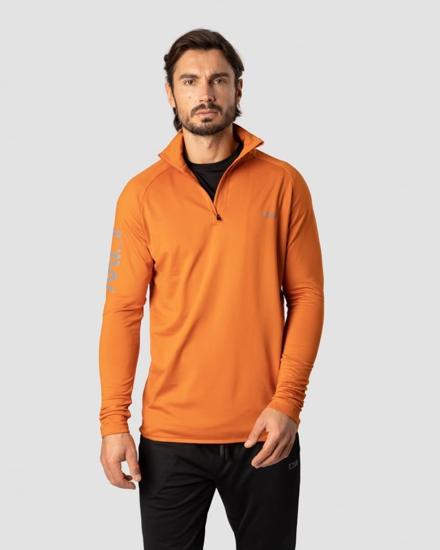 Herrer ICIW Langaermede Trojer | Ultimate Training 1/4 Zip Burnt Orange