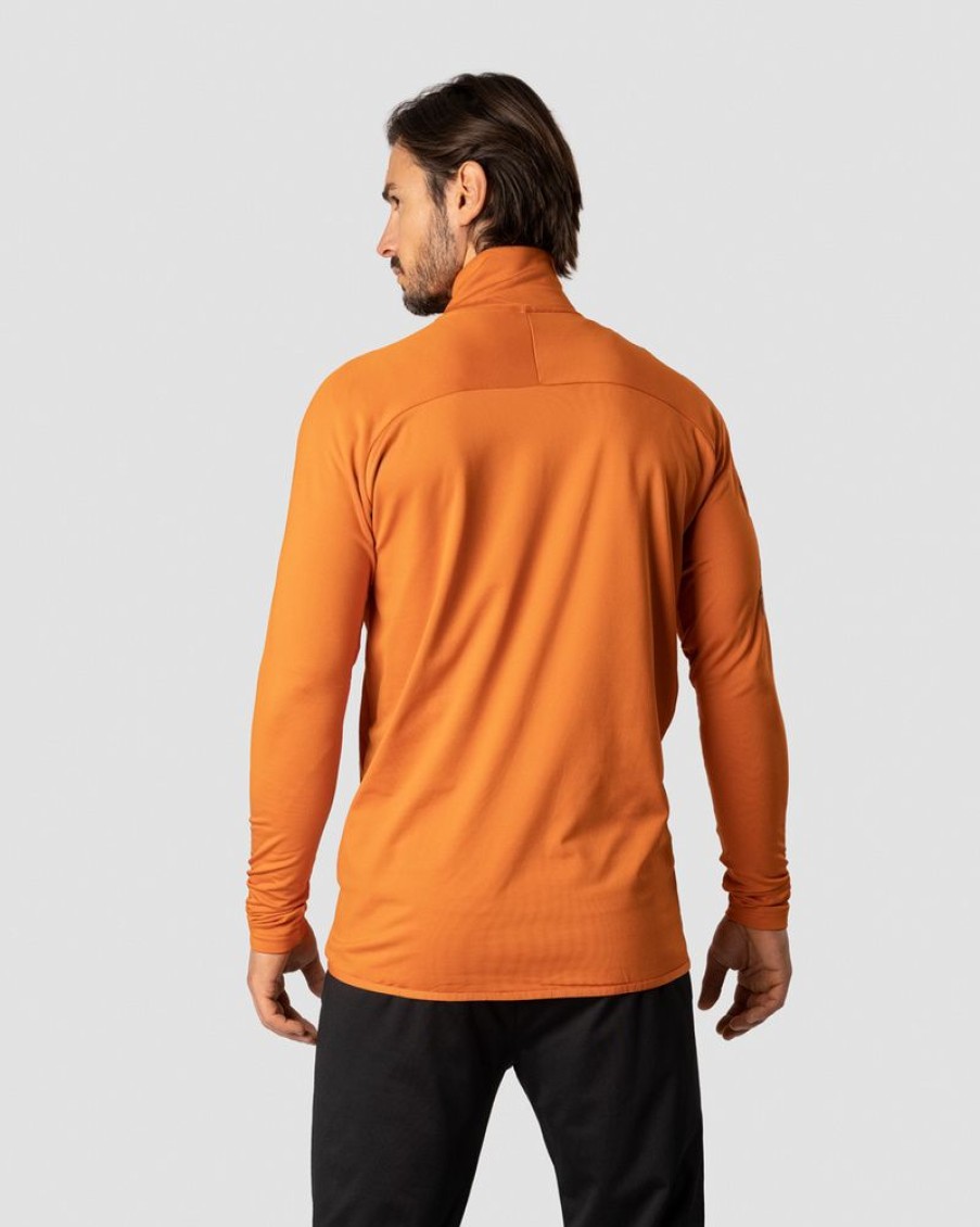 Herrer ICIW Langaermede Trojer | Ultimate Training 1/4 Zip Burnt Orange