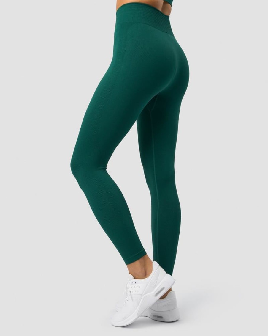 Damer ICIW Tights & Leggings | Define Seamless Tights Dark Green