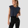 Damer ICIW Tanktops | Stride Cropped Tank Wmn Navy