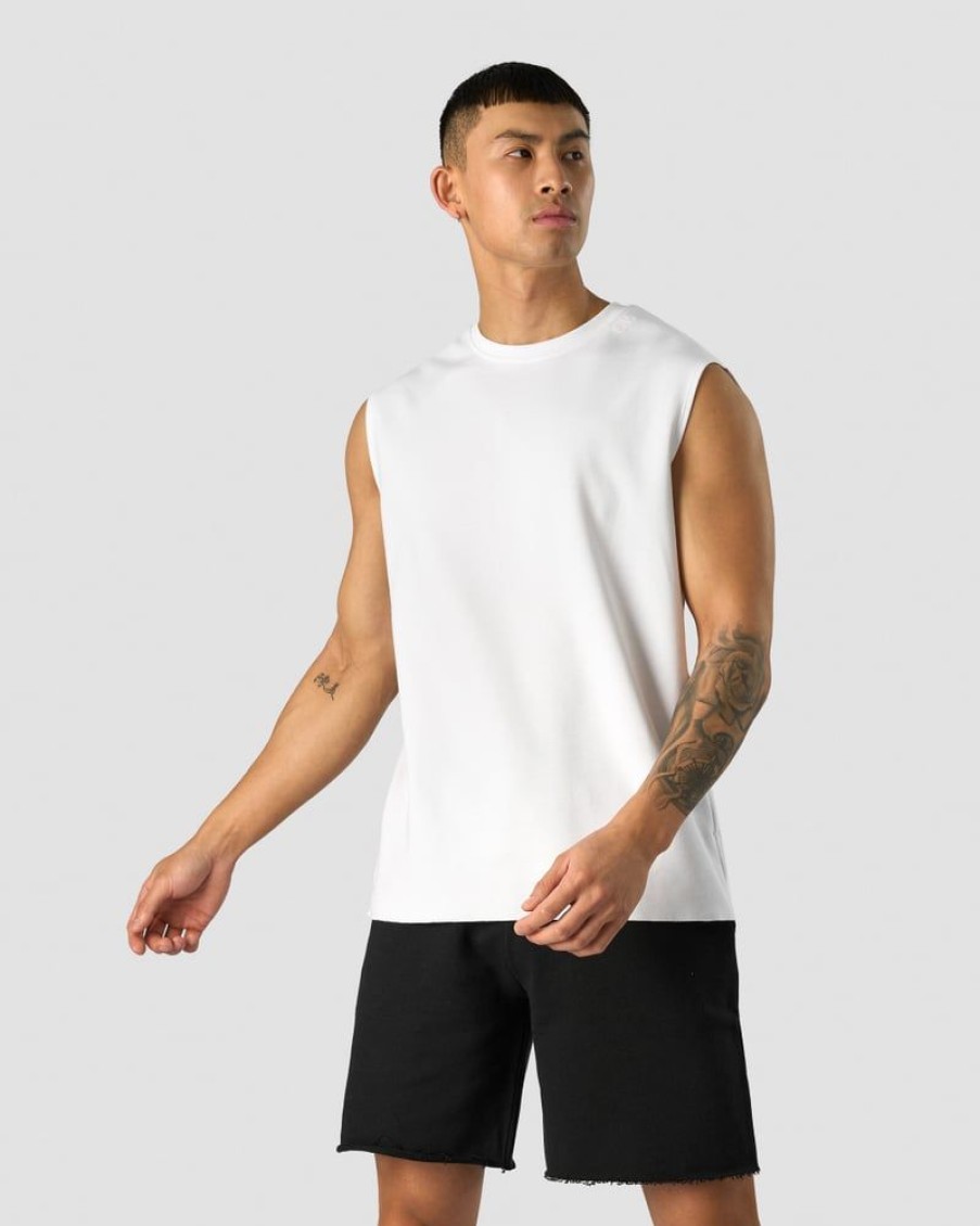 Damer ICIW Tanktops | Unified Sleeveless T-Shirt Print White