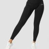 Damer ICIW Tights & Leggings | Ribbed Define Seamless Pocket Tights Black