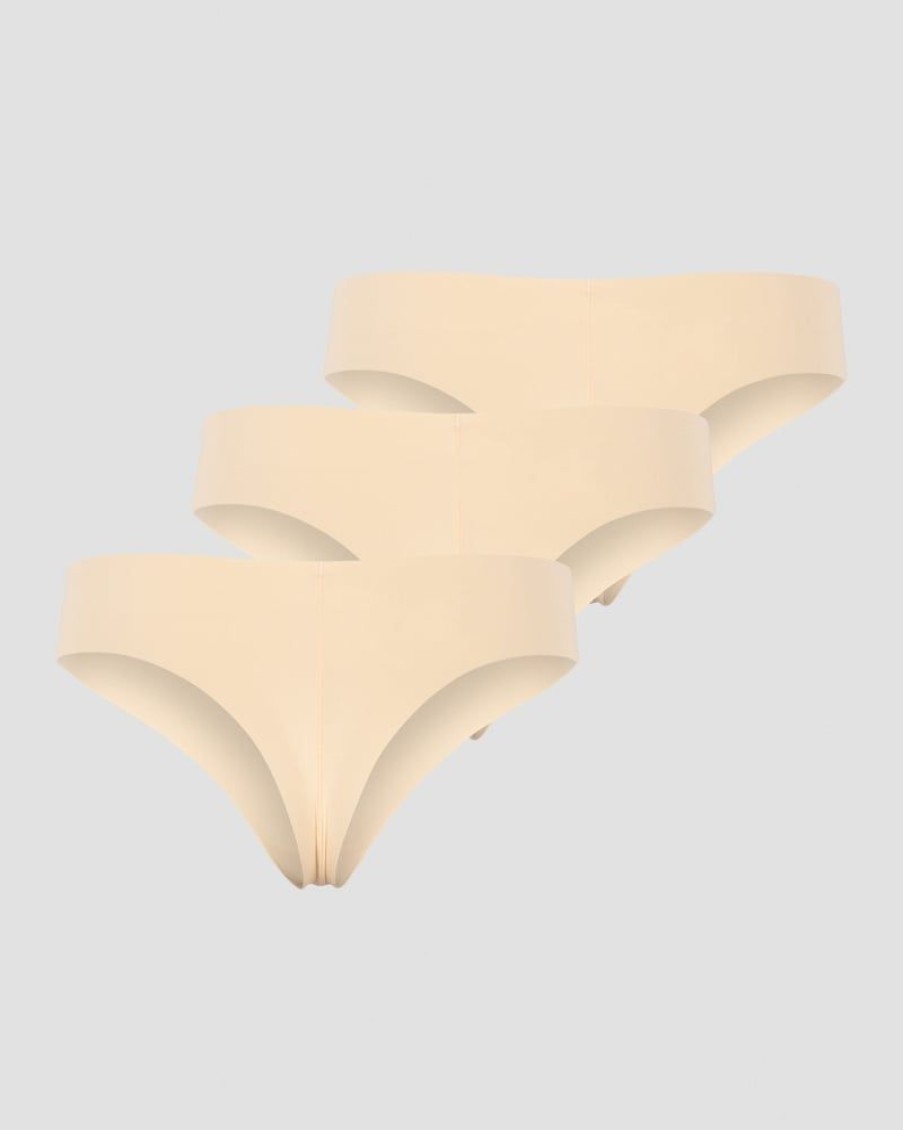 Damer ICIW Undertoj | Soft Thong 3-Pack Beige