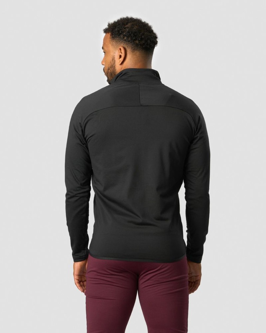 Herrer ICIW Langaermede Trojer | Ultimate Training 1/4 Zip Black