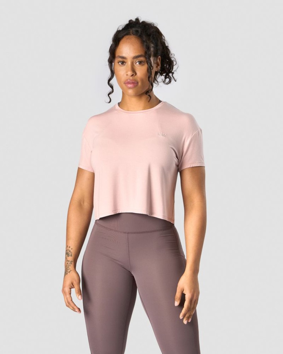 Damer ICIW T-Shirts | Everyday Cropped T-Shirt Light Mauve