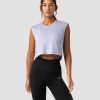 Damer ICIW Tanktops | Stride Cropped Tank Wmn Light Blue