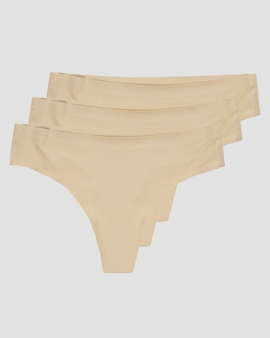 Damer ICIW Undertoj | Invisible Thong 3-Pack Beige