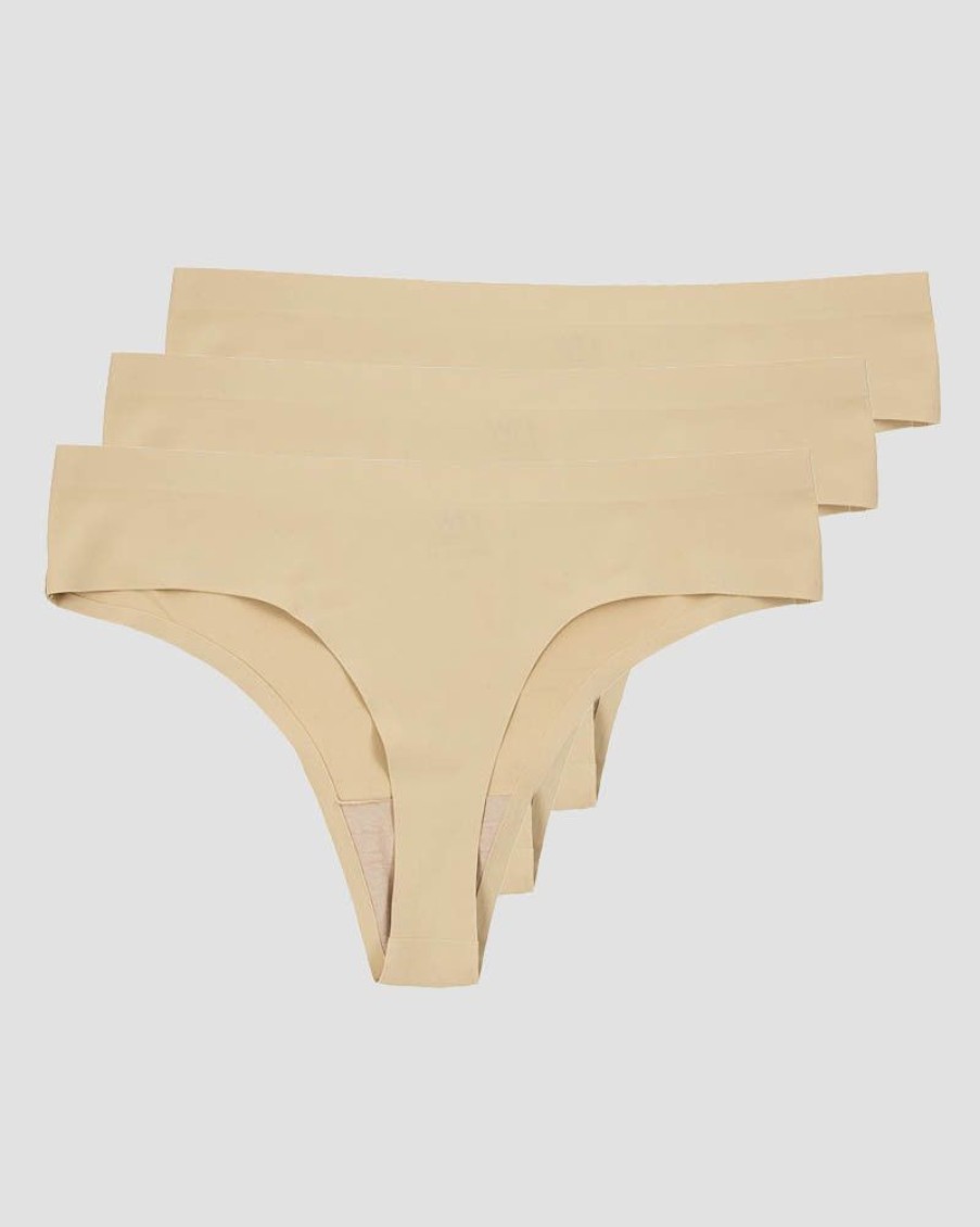 Damer ICIW Undertoj | Invisible Thong 3-Pack Beige