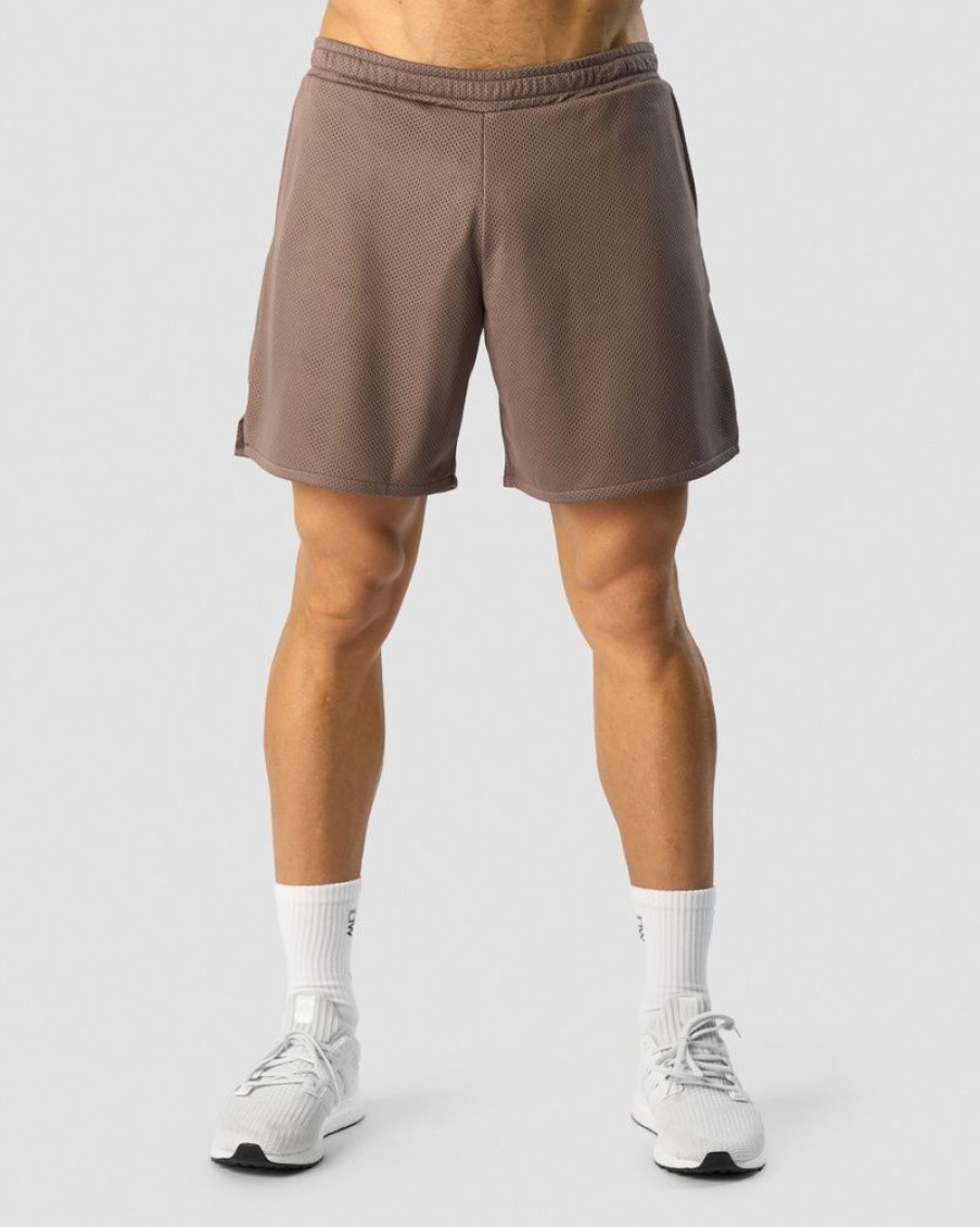 Herrer ICIW Shorts | Revive Mesh Shorts Men Dusty Brown