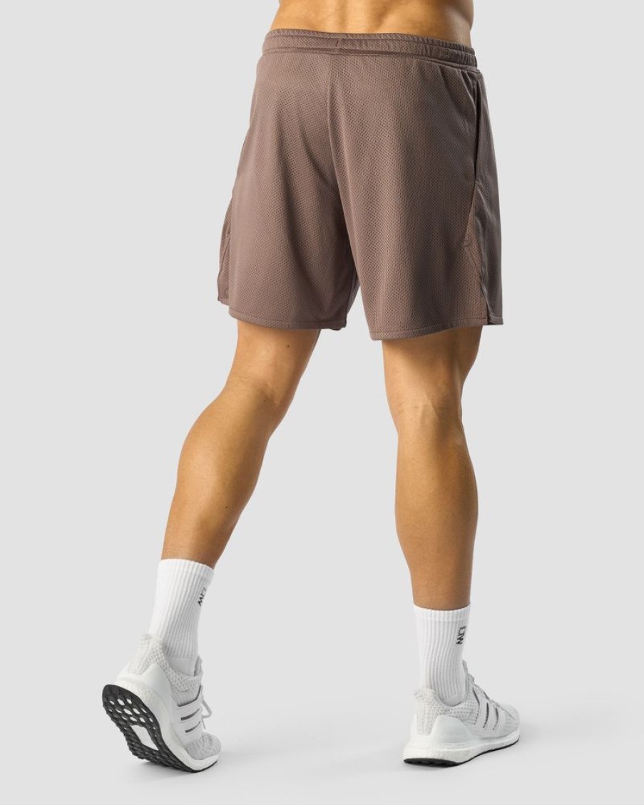 Herrer ICIW Shorts | Revive Mesh Shorts Men Dusty Brown