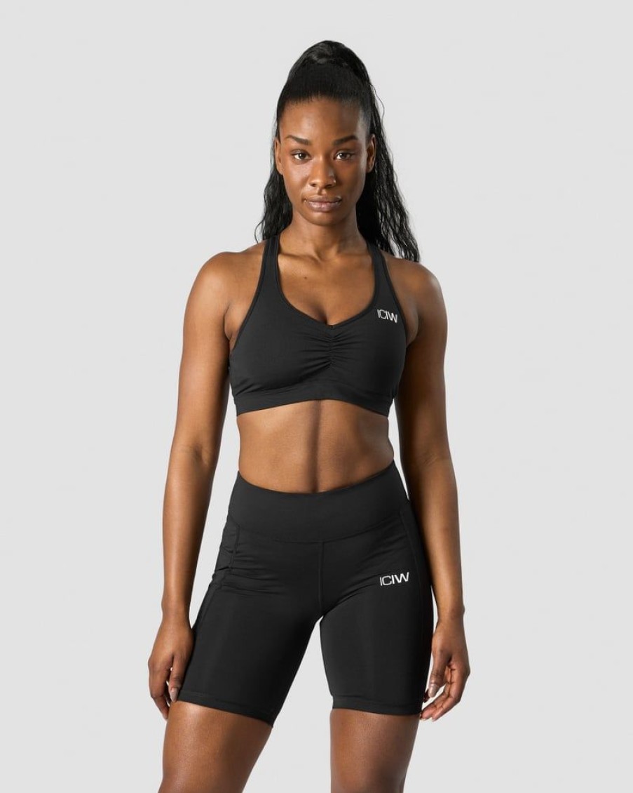 Damer ICIW Sports-Bh'Er | Scrunch Sports Bra Black Wmn