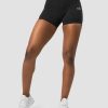 Damer ICIW Shorts | Classic V-Shape Tight Shorts Black Wmn