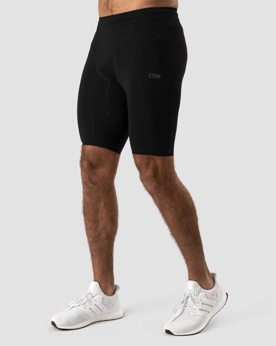 Herrer ICIW Shorts | Training Biker Shorts Men Black