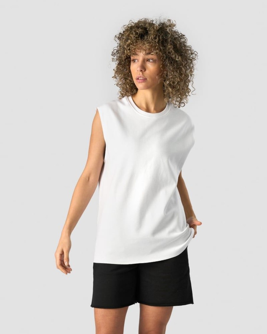 Damer ICIW Tanktops | Unified Sleeveless T-Shirt White