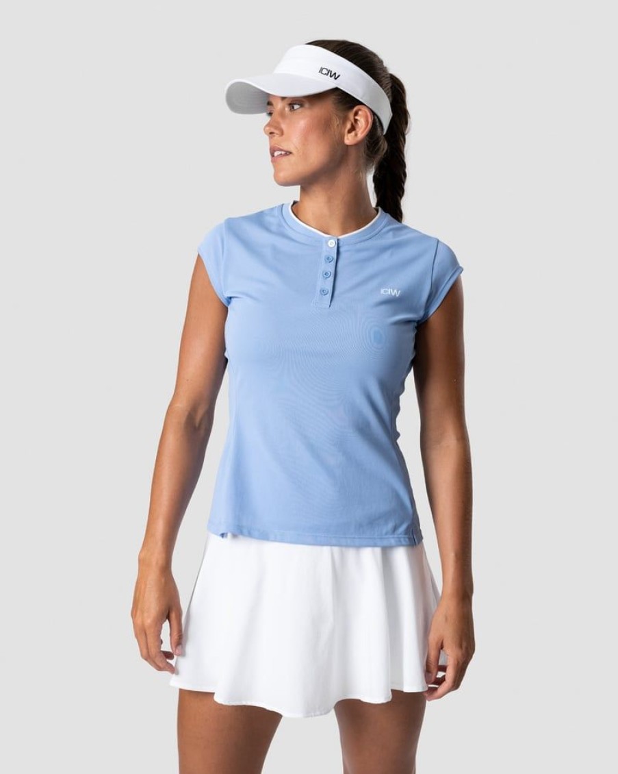 Damer ICIW T-Shirts | Training Pique Polo Sky Blue Wmn