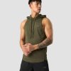 Herrer ICIW T-Shirts | Stride Sleeveless T-Shirt Hoodie Men Dark Green