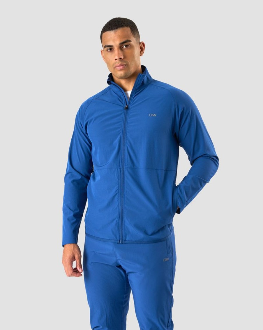 Herrer ICIW Langaermede Trojer | Game Zip Jacket Dark Blue