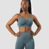 Damer ICIW Sports-Bh'Er | Define Seamless Scrunch Sports Bra Jungle Green