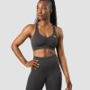 Damer ICIW Sports-Bh'Er | Scrunch Sports Bra Anthracite Wmn