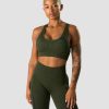 Damer ICIW Sports-Bh'Er | Rush Seamless Sports Bra Dark Green