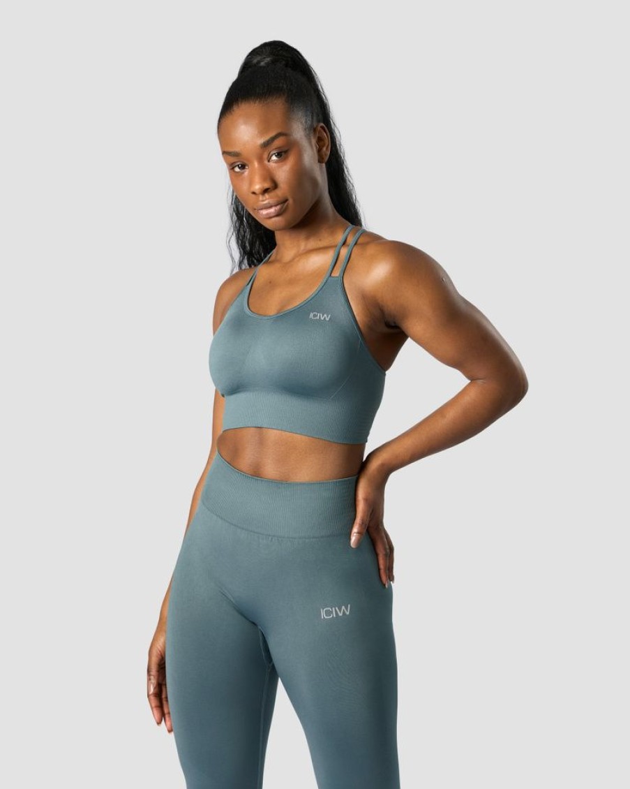 Damer ICIW Sports-Bh'Er | Define Seamless Sports Bra Jungle Green