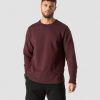 Herrer ICIW Langaermede Trojer | Stride Sweatshirt Men Burgundy