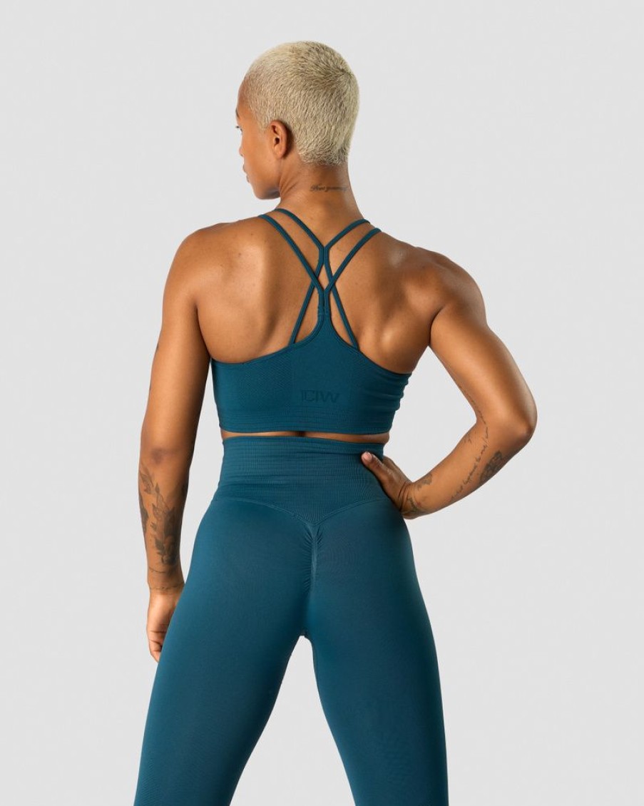 Damer ICIW Sports-Bh'Er | Define Seamless Scrunch Sports Bra Dk Teal