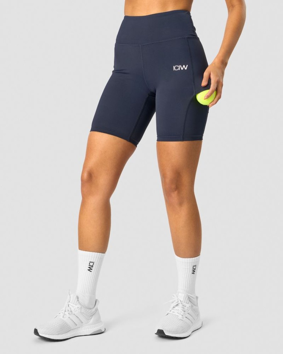 Damer ICIW Shorts | Training Biker Shorts Navy