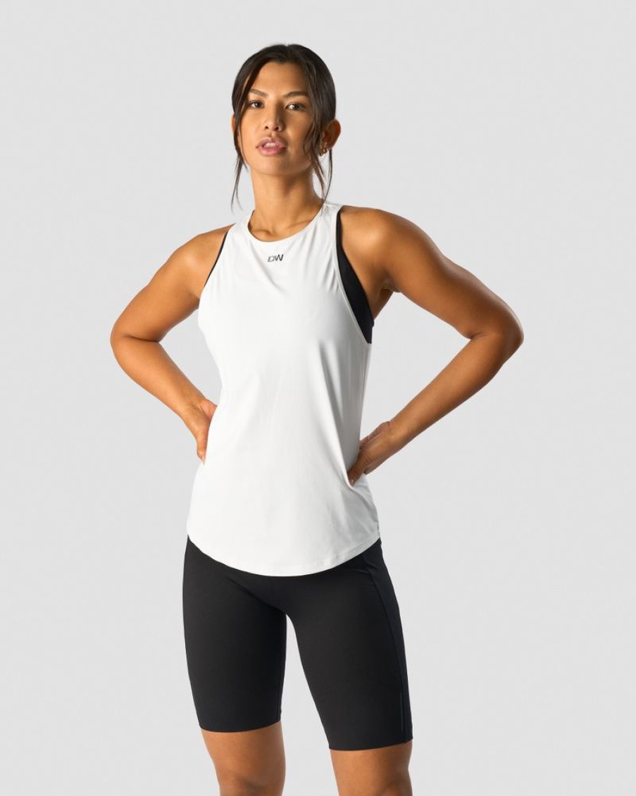 Damer ICIW Tanktops | Charge Tank Top Wmn White