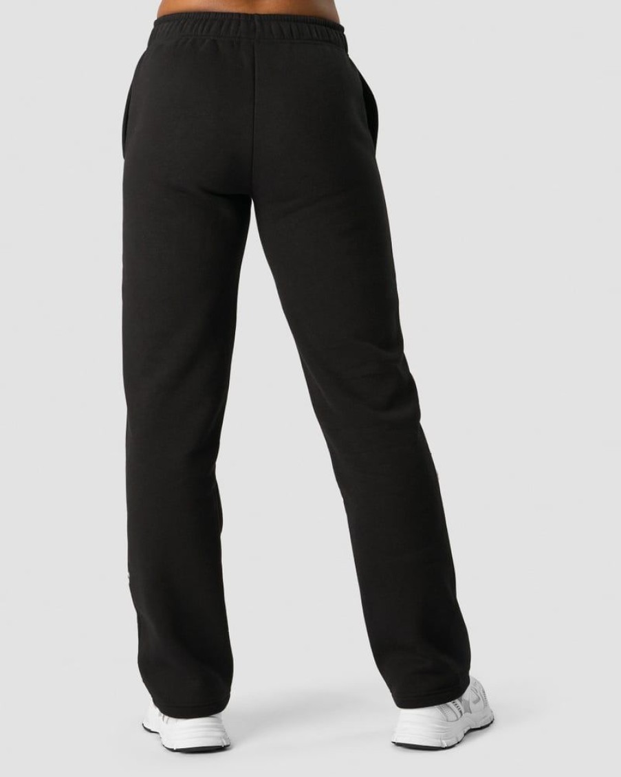 Damer ICIW Joggingbukser | Everyday Straight Leg Sweatpants Black