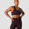 Damer ICIW Sports-Bh'Er | Rush Seamless Sports Bra Burgundy