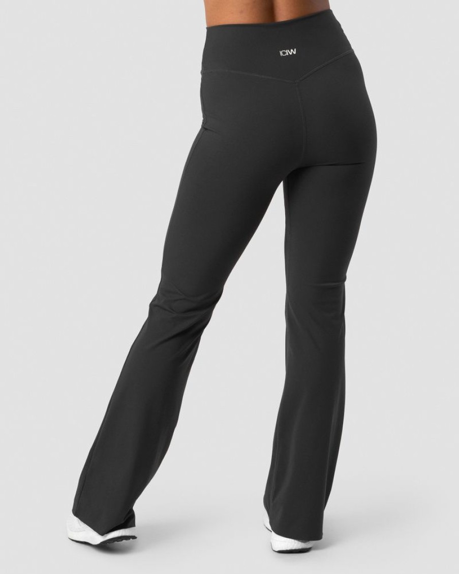 Damer ICIW Tights & Leggings | Nimble Flared Tights Dark Grey