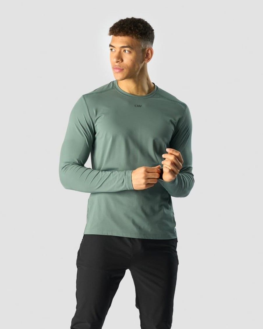 Herrer ICIW Langaermede Trojer | Charge Longsleeve Men Sea Green