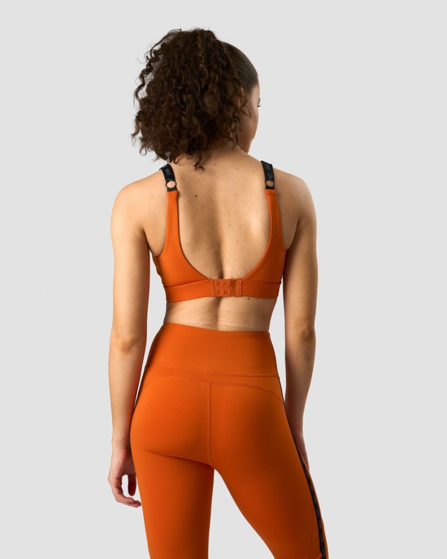 Damer ICIW Sports-Bh'Er | Ultimate Training Zipper Sports Bra Amber