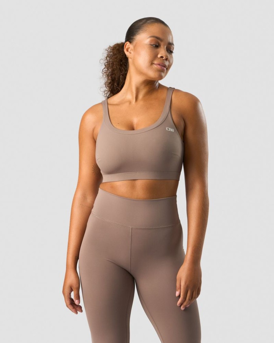 Damer ICIW Sports-Bh'Er | Nimble Sports Bra Dusty Brown