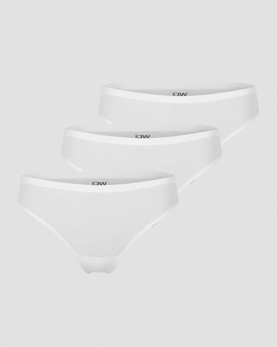 Damer ICIW Undertoj | Invisible Thong 3-Pack White