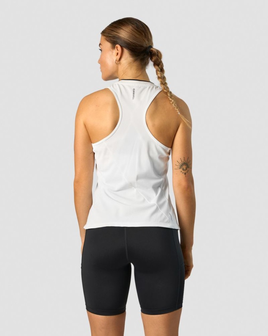 Damer ICIW Tanktops | Training Pique Tank Top White/Black