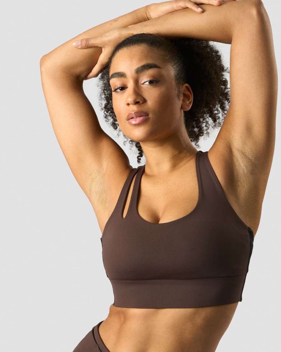 Damer ICIW Sports-Bh'Er | Stance Sports Bra Dark Brown