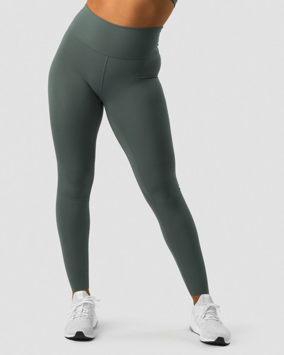 Damer ICIW Tights & Leggings | Nimble Tights Elm Green