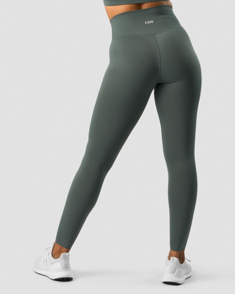 Damer ICIW Tights & Leggings | Nimble Tights Elm Green